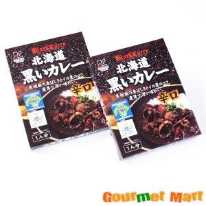 北海道 黒いカレー 辛口 2個セット ゆうパケット限定 送料込 ポイント消化 お試し