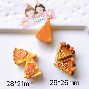 ミニチュア 雑貨 タルト ケーキ 1ピース ドールハウス キット オレンジケーキ チョコレートケーキ チョコタルト  1/12 材料 キット アメ