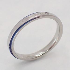 選べる8サイズ サムシングブルー 指輪 結婚指輪 おしゃれ 普段使い ステンレスリング ペアリング リング 金属アレルギー対応 アレルギー