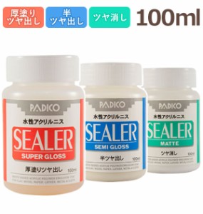 ニス PADICO パジコ 通販 シーラー SEALER 水性ニス アクリルニス 水性アクリルニス 下塗り 仕上げ液 ツヤ出し ツヤ消し 耐水効果 合成樹