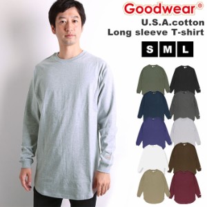 ロンt メンズ ブランド 通販 goodwear 長袖 tシャツ ロングスリーブ グッドウェア おしゃれ シンプル 無地 秋 冬 秋服 アースカラー ラウ