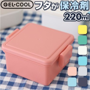 1段 弁当箱 220ml 保冷 通販 お弁当箱 ランチボックス 一段 １段 GEL-COOL ジェルクール square スクエア S 220 お弁当 遠足 運動会 フル