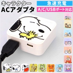 gourmandise グルマンディーズ ACアダプタ キャラクター 通販 ACアダプター 急速充電 USBポート USB 充電器 急速充電器 スマートフォン 