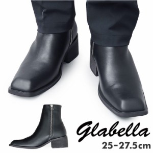 glabella グラベラ ブーツ 厚底 通販 ショートブーツ ヒールブーツ サイドジップブーツ ビジネスシューズ 厚底ブーツ ショート スクエア