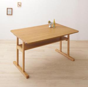 【テーブルカラー:ナチュラル】ダイニングテーブル 北欧デザイン2本脚ダイニングテーブルシリーズ ダイニングテーブル単品 W120
