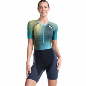 2XU （ツータイムズユー）レディース トライアスロンウェア エアロスリーブド トライスーツ  WT6431D 筋肉疲労軽減 IDK/WHT