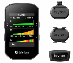 Bryton ブライトン Rider S500T ライダー S500T (ケイデンス・スピード・心拍センサー付き) サイクルコンピューター GPS ルートナビ機能