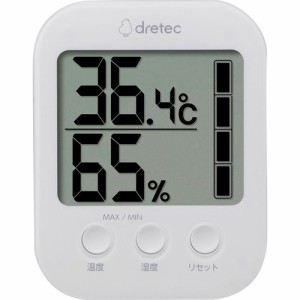 【dretec ドリテック デジタル温湿度計「モスフィ」 O-401WT】