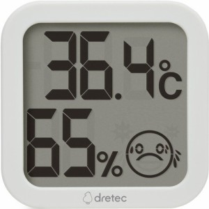 【dretec ドリテック デジタル温湿度計 O-421WT】