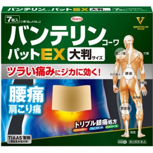 バンテリンコーワ パットex 大判 7枚 第2類医薬品 第2類医薬品 の通販はau Pay マーケット 美の達人 商品ロットナンバー