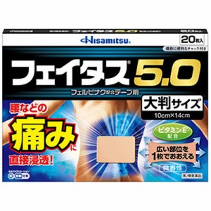 【フェイタス5.0 大判 20枚】【第2類医薬品】