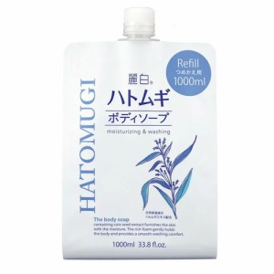 【熊野油脂 麗白 ハトムギ ボディソープ 詰替 1000mL】