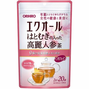 【オリヒロ エクオールはとむぎの入った高麗人参茶】