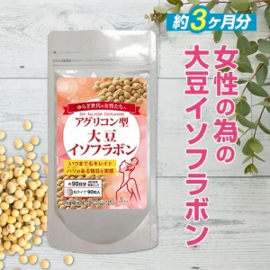 【アグリコン型大豆イソフラボン 90粒】[メール便対応商品]