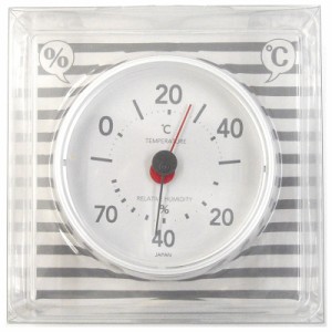 エンペックス プレーン温湿度計 ホワイト TM-7811
