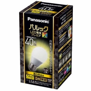 パナソニック パルックプレミアX LED電球 一般電球形 40w形 温白色 LDA5WWDGSZ4F