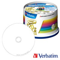 三菱化学メディア Verbatim 1回録画用 DVD-R 1-16倍速 50枚 VHR12JP50V4