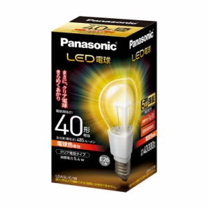 パナソニック LED電球 クリア電球タイプ E26 電球色 LDA5LCW