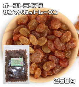 サンマスカットレーズン 250ｇ オーストラリア産 世界美食探究 （メール便）ドライフルーツ シードレス サルタナ種 干しぶどう 製菓 製パ