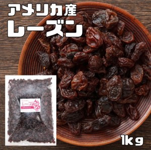 世界美食探究  アメリカ産　レーズン 1ｋｇ　　【全国宅配便　送料無料】【ドライフルーツ　 国内加工品】