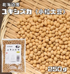 豆力　北海道産　ユキシズカ（小粒大豆）　250g　【大豆 納豆用 サラダ 国産 国内産 節分 希少 こつぶ スズマル代替 雑穀ごはん】