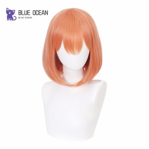 五等分の花嫁 中野 四葉 なかの よつば 風 コスプレウィッグ かつら cosplay wig ハロウィン  専用ネット付 