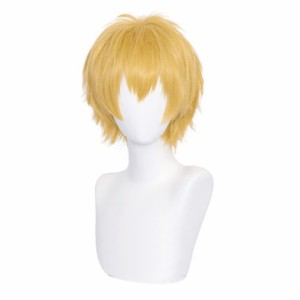 チェンソーマン デンジ 風 コスプレウィッグ かつら cosplay wig ハロウィン イベント 専用ネット付