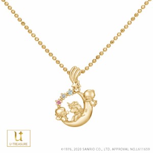 キキ＆ララ グッズ ネックレス Little Twin Stars ネックレス K18イエローゴールド サンリオ プレゼント アクセサリー 女性 誕生日 記念