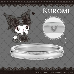 サンリオキャラクターズ マイメロディ クロミ リング 指輪 KUROMI リング プラチナ メンズ 男性 結婚指輪 マリッジリング 人気 ブランド 