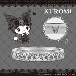 サンリオキャラクターズ マイメロディ クロミ リング 指輪 KUROMI リング プラチナ レディース 女性 結婚指輪 マリッジリング ブライダル