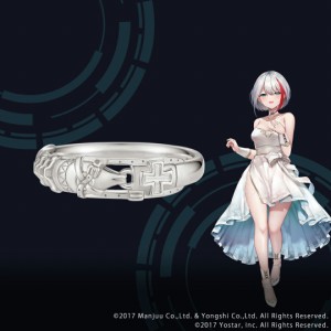 アズールレーン モチーフリング（アドミラル・グラーフ・シュペー） 指輪  シルバー アクセサリー メンズ アクリルスタンド付き ギフト 