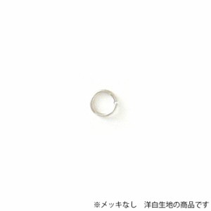 丸カン 洋白製 0.8×6 生地 50g パーツ  メッキなし アクセサリー 素材