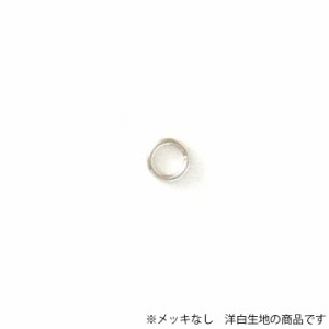 丸カン 洋白製 1.0×6 生地 50g パーツ  メッキなし アクセサリー 素材