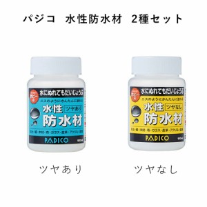 パジコ 水性防水塗料 水性防水材 2種セット ツヤあり ツヤなし 100ml ホビー用 パジコ PADICO 粘土 仕上げ材 クレイクラフト