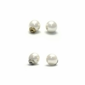 パール ピアス キャッチ 8mm 1ペア SPC-001 アクセサリー パーツ 金具 材料 手芸 素材