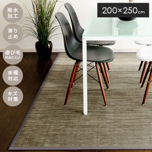 ダイニングラグ 撥水 ラグ マット ラグマット 冬用 カーペット はっ水 滑り止め 220×250 絨毯 じゅうたん 北欧 モダン シンプル おしゃ