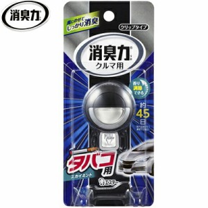 クルマの消臭力 クリップタイプ タバコ用 スカイミント 3.2mL ＊エステー 消臭力 車用 クルマ用 エアコン タバコ 芳香剤 消臭剤