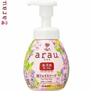 アラウ 泡フェイスソープ 無添加 200mL ＊サラヤ arau. メイク落とし 洗顔フォーム 洗顔料 クレンジング