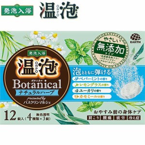 温泡 ボタニカル 入浴剤 ナチュラルハーブ 45g×12錠 ＊医薬部外品 アース製薬 ONPO 入浴剤 血行促進 温泉 スキンケア