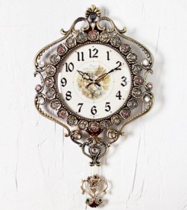 ブルートゥース 掛け時計 303振り子時計ゴールド/インテリア 壁掛け時計 おしゃれ 掛時計 北欧 時計 インテリア 振り子時計