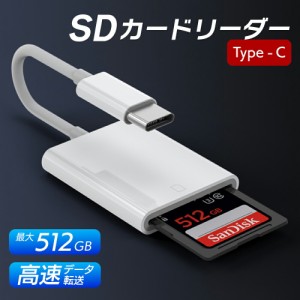  SDカードリーダー type C SD カードリーダー SDカード usb microsd PC バックアップ 写真 メモリー スティック ライトニング データ転送