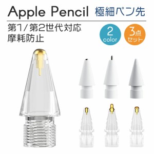  Apple Pencil 極細 ペン先 交換用ペン先 アップルペンシル 第一世代 第二世代 金属ペン先 金属 メタル 金属製 保護 iPad 摩耗防止 スタ