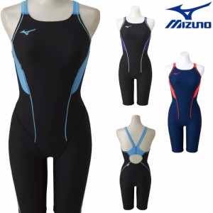 クーポン配布中 ミズノ MIZUNO 競泳水着 レディース 練習用水着 エクサースーツ ハーフスーツ U-Fit 競泳練習水着 N2MG8278