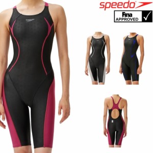 スピード SPEEDO 競泳水着 レディース fina承認セミオープンバックニースキン オールインワン FLEX Σχ(フレックスシグマカイ) SCW12302