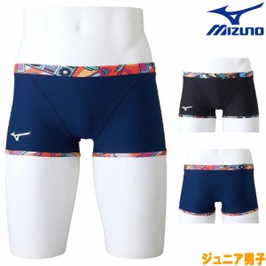 ミズノ MIZUNO 競泳水着 ジュニア男子 練習用 エクサースーツ ショートスパッツ EXER SUITS U-Fit 競泳練習水着 2023年秋冬モデル N2MBA9