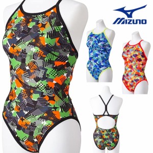 ミズノ MIZUNO 競泳水着 レディース 練習用 エクサースーツ ミディアムカット EXER SUITS U-Fit Ri Collection 池江璃花子 競泳練習水着 