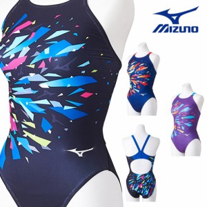 クーポン配布中 ミズノ MIZUNO 競泳水着 レディース 練習用 エクサースーツ ミディアムカット EXER SUITS U-Fit 競泳練習水着 2024年春夏