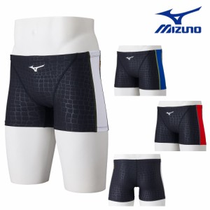 クーポン配布中 ミズノ MIZUNO 競泳水着 メンズ 練習用 エクサースーツ ミディアムスパッツ EXER SUITS U-Fit 競泳練習水着 2024年春夏モ