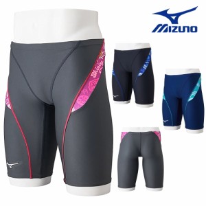 ミズノ MIZUNO 競泳水着 メンズ 練習用 エクサースーツ ハーフスパッツ EXER SUITS U-Fit 競泳練習水着 2024年春夏モデル N2MBB088