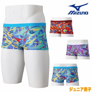 ミズノ MIZUNO 競泳水着 ジュニア男子 練習用 エクサースーツ ショートスパッツ EXER SUITS U-Fit Ri Collection 池江璃花子 競泳練習水